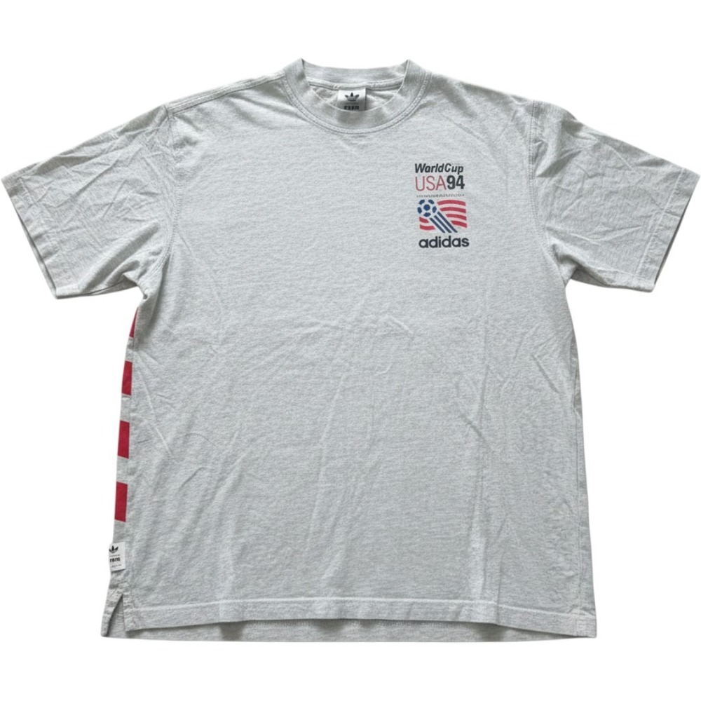 Adidas FIFA Classics World Cup USA 94 Soccer T-Shirt Gray Mens Large